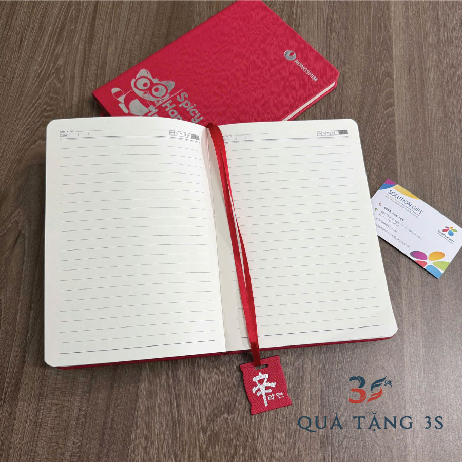 Sổ-Bìa-Da-A5-Dập-Logo-Theo-Yêu-Cầu